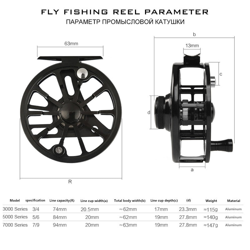 855 Billet Fly Fishing Reel - Master Baiters