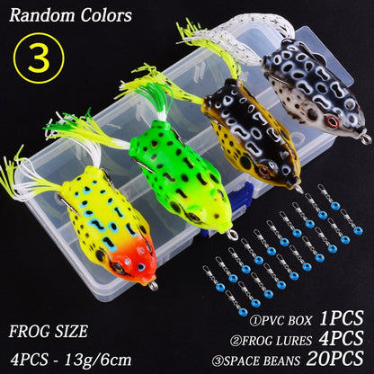 4pcs Soft Frog Fishing Lures - Master Baiters
