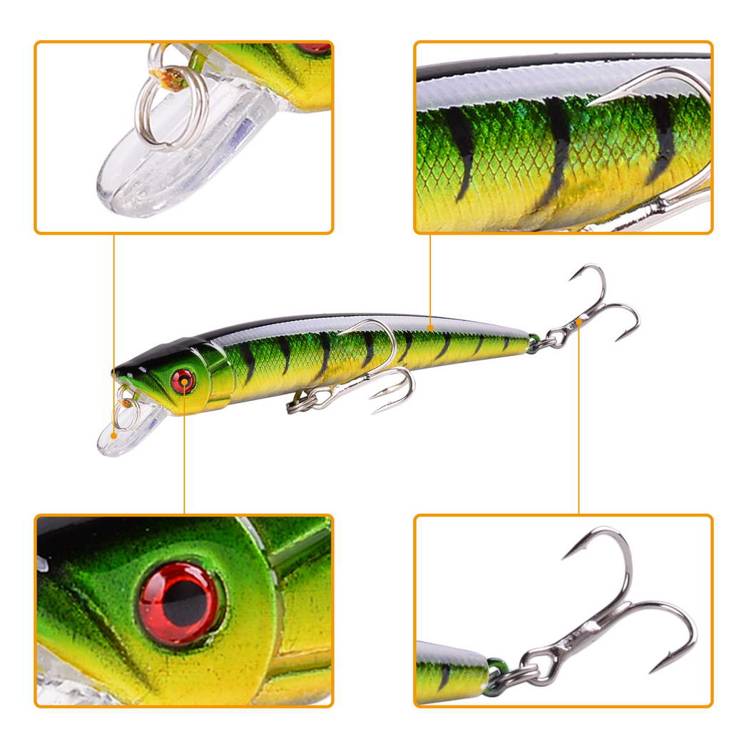 Wobbler Fishing Lures 8 Piece Sets - Master Baiters
