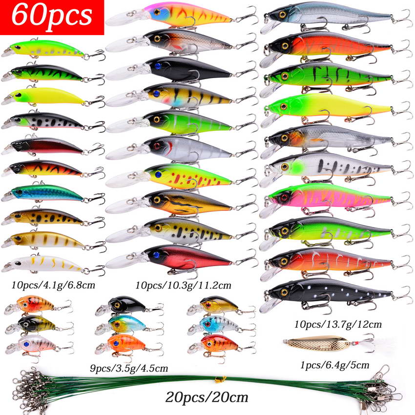Lure Sets 10 Pieces to 84 Pieces